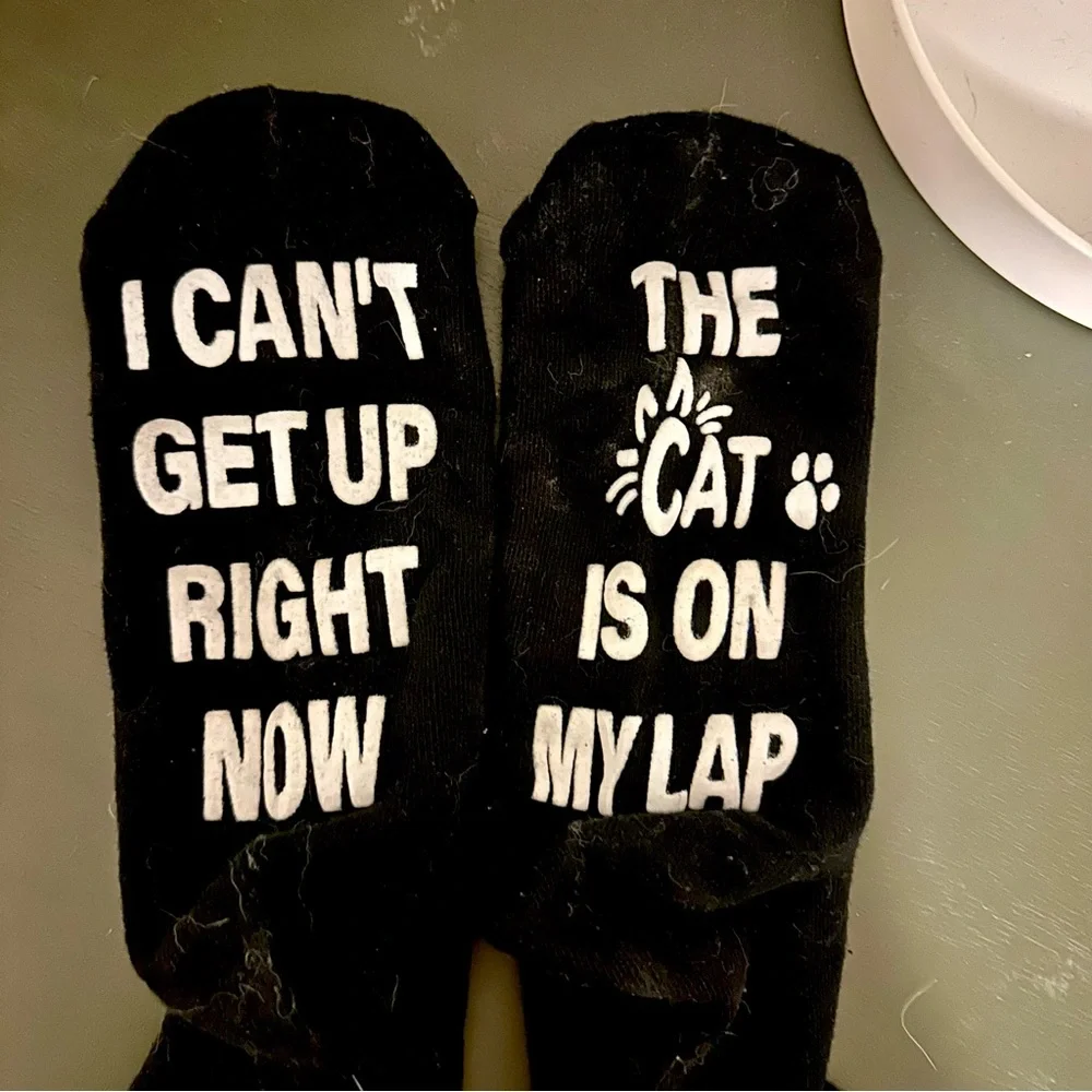NEW Black Cat Lover Socks